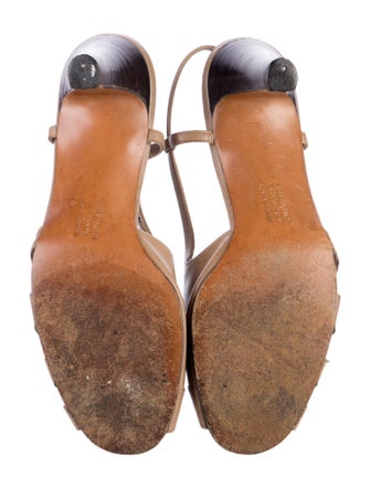 Salvatore Ferragamo Leather Slingback Sandals