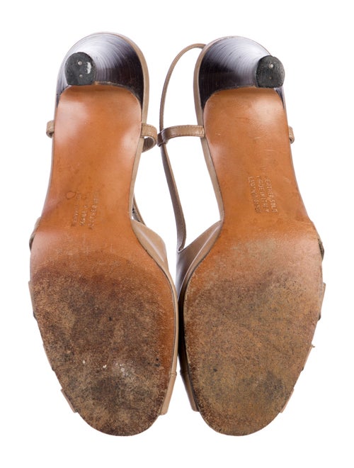 Salvatore Ferragamo Leather Slingback Sandals