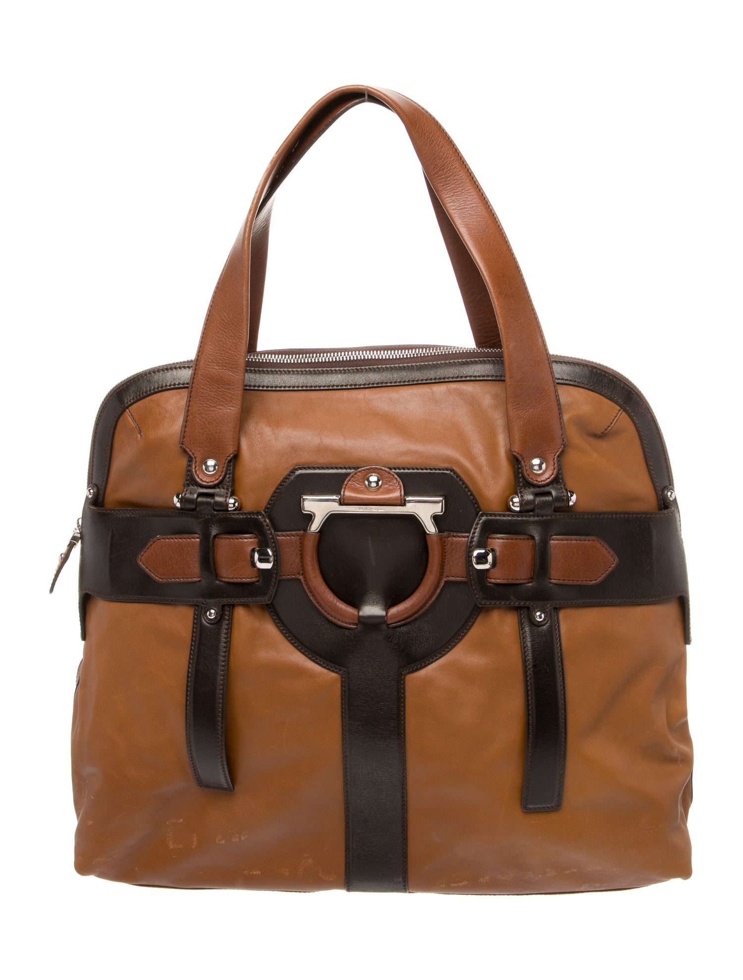 Salvatore Ferragamo Leather Top Handle Bag