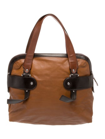 Salvatore Ferragamo Leather Top Handle Bag