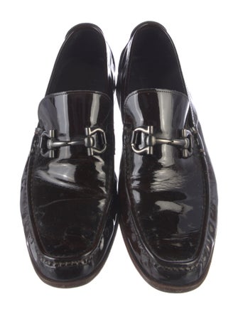 Salvatore Ferragamo Patent Leather Dress Loafers