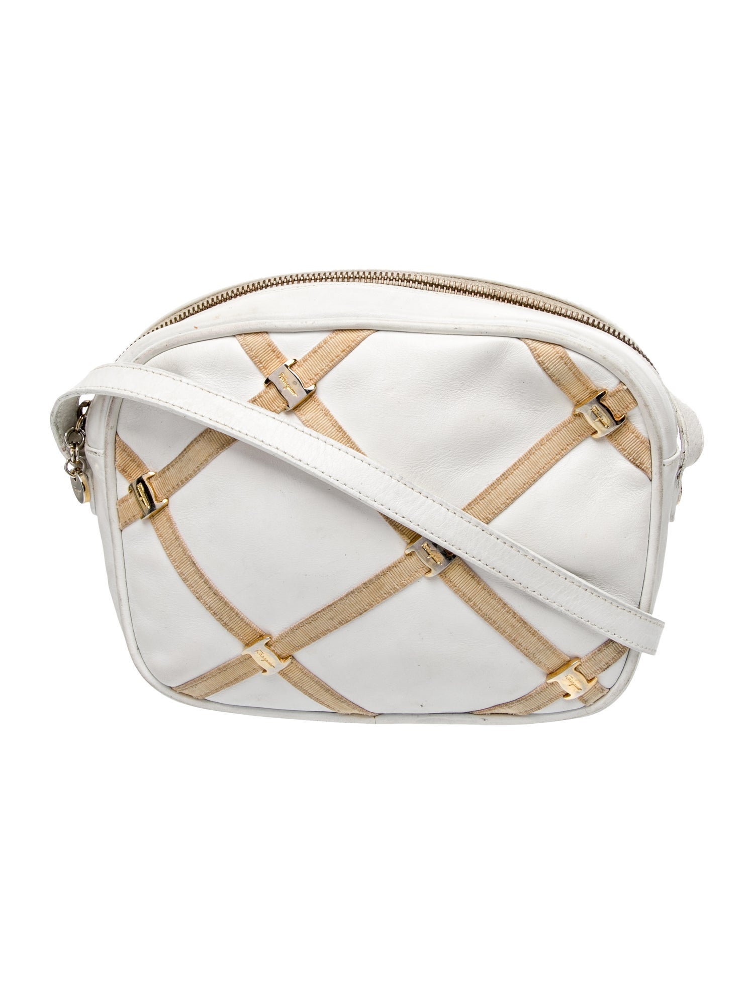 Salvatore Ferragamo Leather Messenger Bag