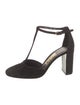 Salvatore Ferragamo Suede T-Strap Pumps