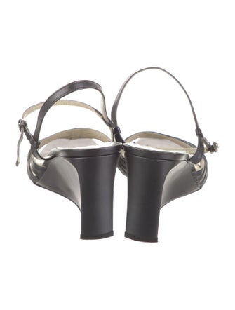 Salvatore Ferragamo Leather Slingback Sandals