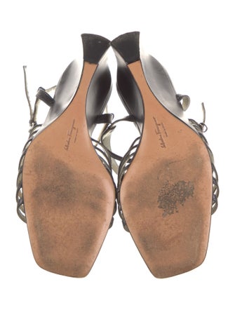 Salvatore Ferragamo Leather Slingback Sandals