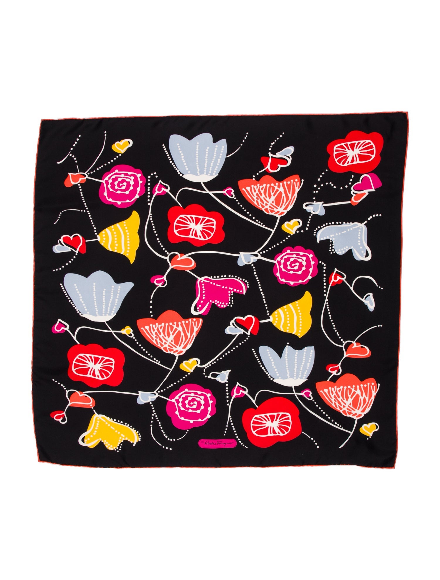 Salvatore Ferragamo Silk Printed Scarf
