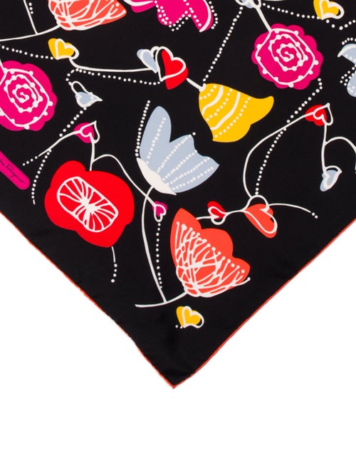 Salvatore Ferragamo Silk Printed Scarf