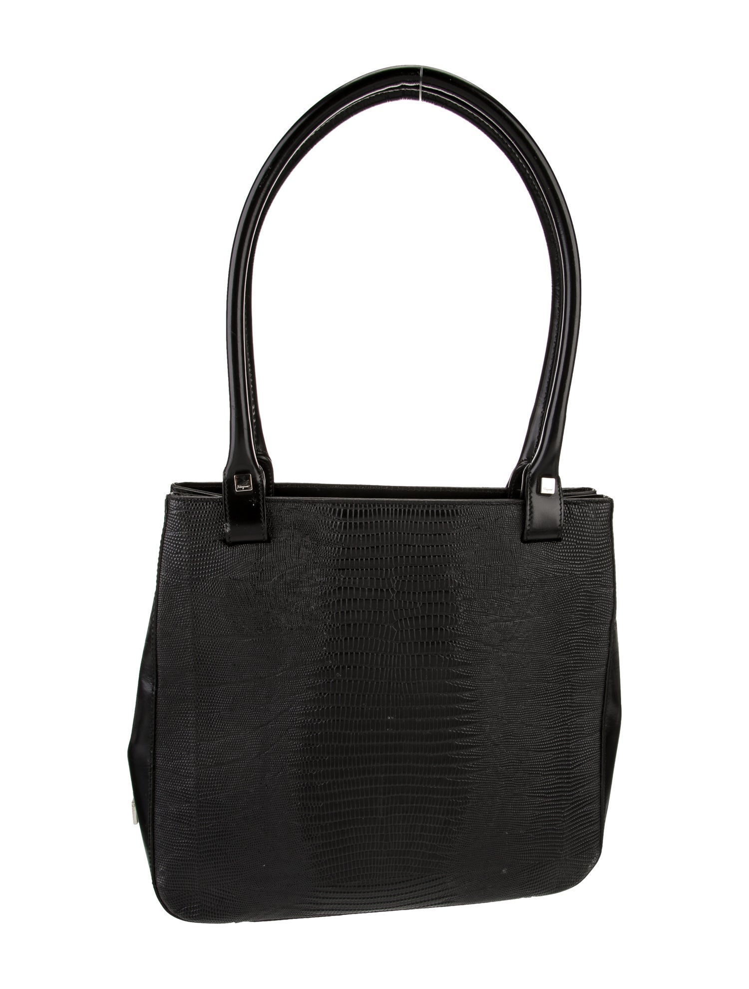 Salvatore Ferragamo Embossed Leather Shoulder Bag