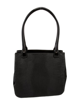 Salvatore Ferragamo Embossed Leather Shoulder Bag