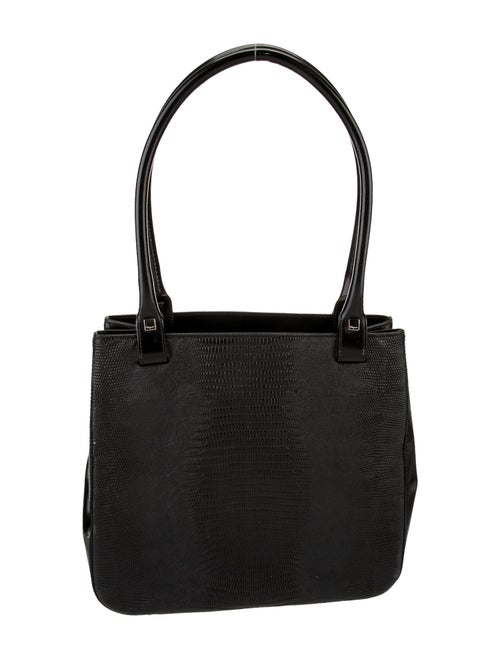 Salvatore Ferragamo Embossed Leather Shoulder Bag