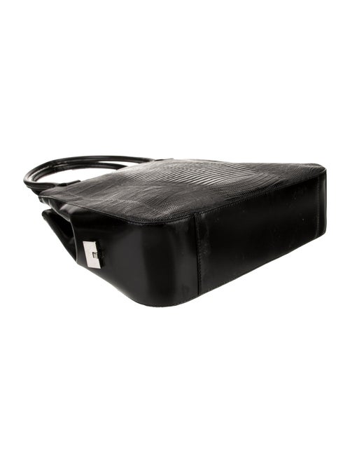 Salvatore Ferragamo Embossed Leather Shoulder Bag