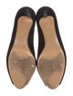 Salvatore Ferragamo Suede Bow Accents D'Orsay Pumps