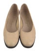 Salvatore Ferragamo Leather Animal Print Ballet Flats