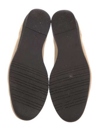 Salvatore Ferragamo Leather Animal Print Ballet Flats