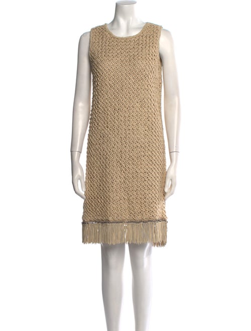 Salvatore Ferragamo Scoop Neck Knee-Length Dress