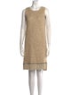Salvatore Ferragamo Scoop Neck Knee-Length Dress
