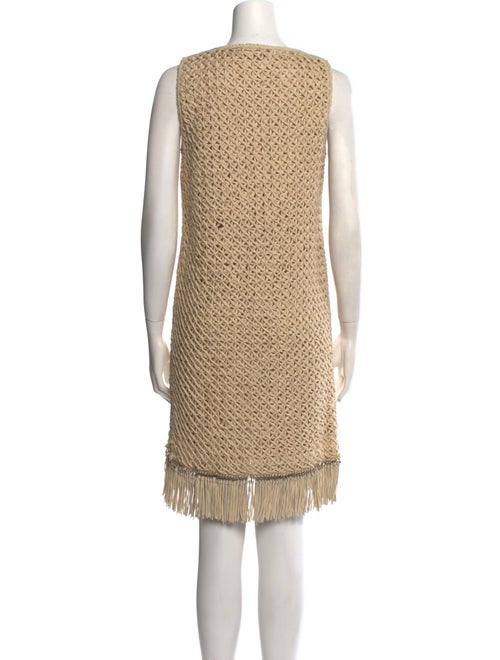 Salvatore Ferragamo Scoop Neck Knee-Length Dress