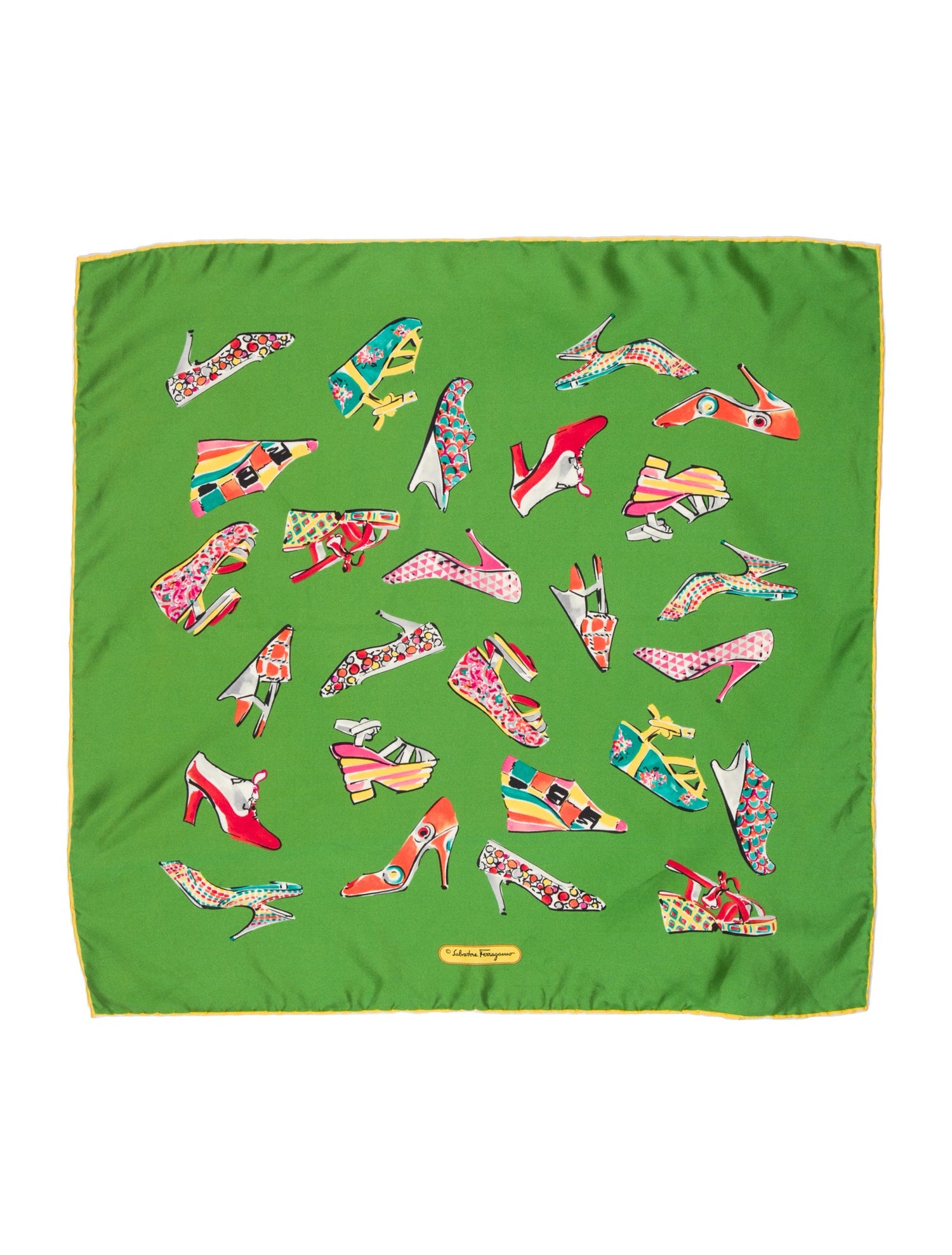 Salvatore Ferragamo Silk Printed Scarf