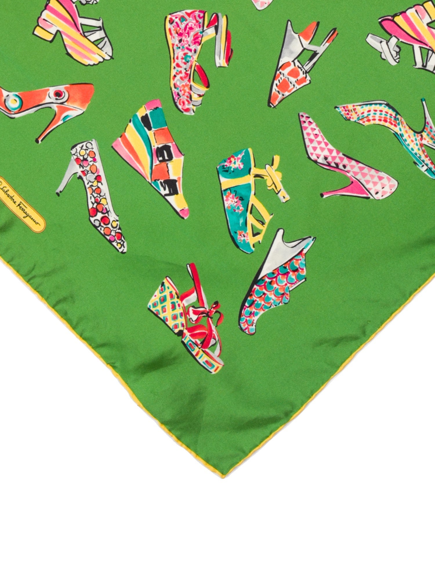 Salvatore Ferragamo Silk Printed Scarf