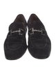 Salvatore Ferragamo Gancini Logo Suede Dress Loafers