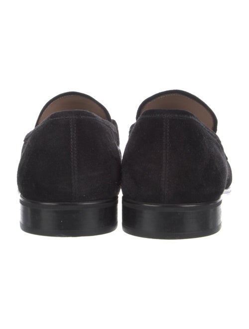 Salvatore Ferragamo Gancini Logo Suede Dress Loafers