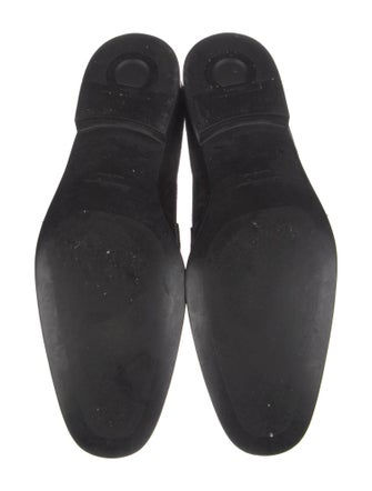 Salvatore Ferragamo Gancini Logo Suede Dress Loafers