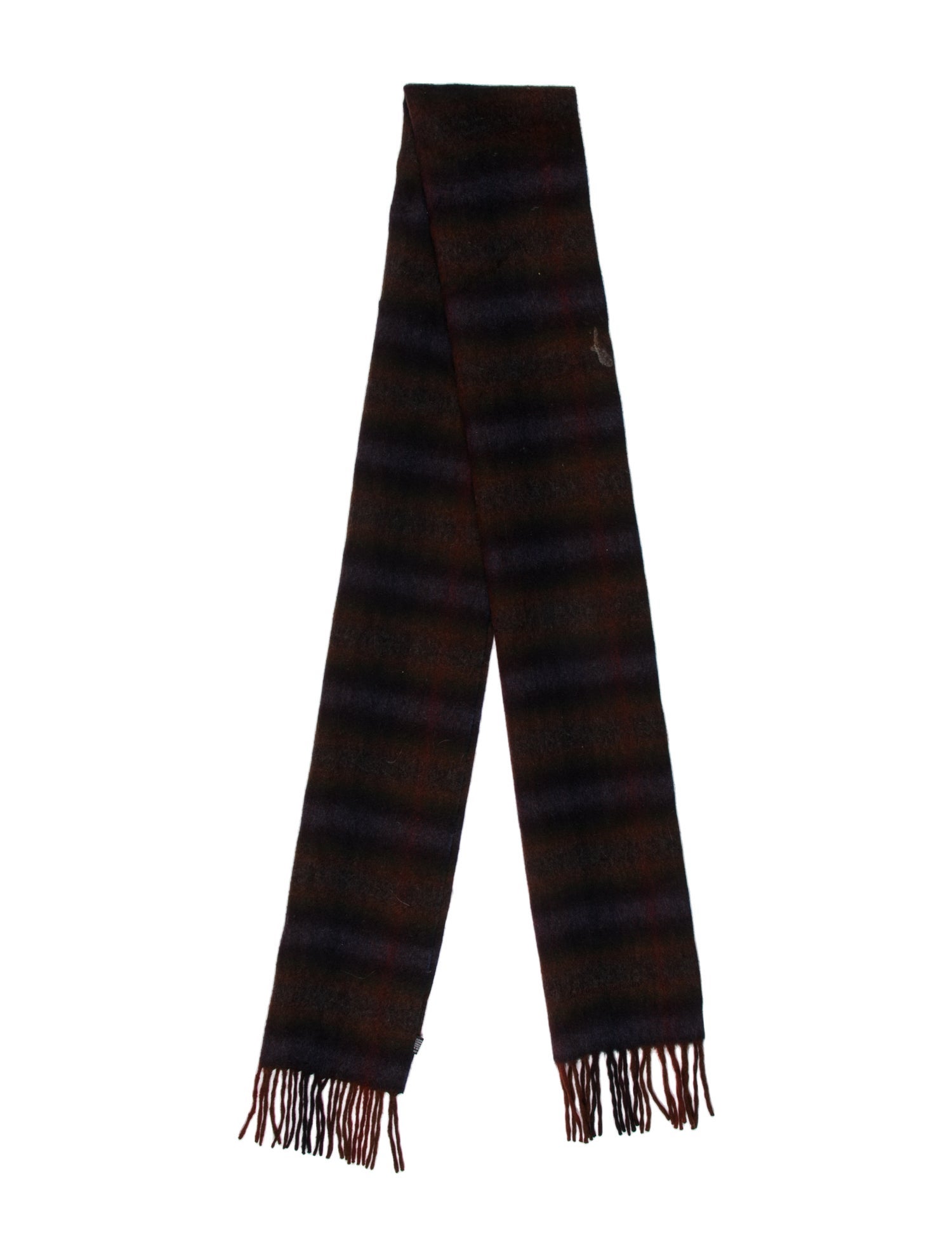 Salvatore Ferragamo Cashmere Striped Scarf