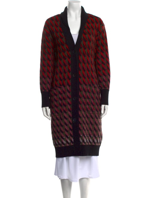 Salvatore Ferragamo Virgin Wool Printed Sweater