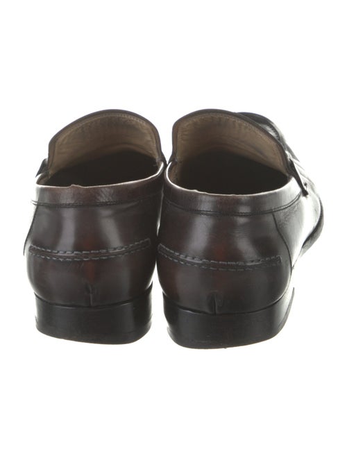 Salvatore Ferragamo Gancini Logo Leather Loafers