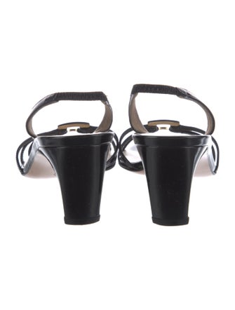 Salvatore Ferragamo Patent Leather Slingback Sandals
