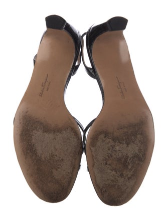 Salvatore Ferragamo Patent Leather Slingback Sandals
