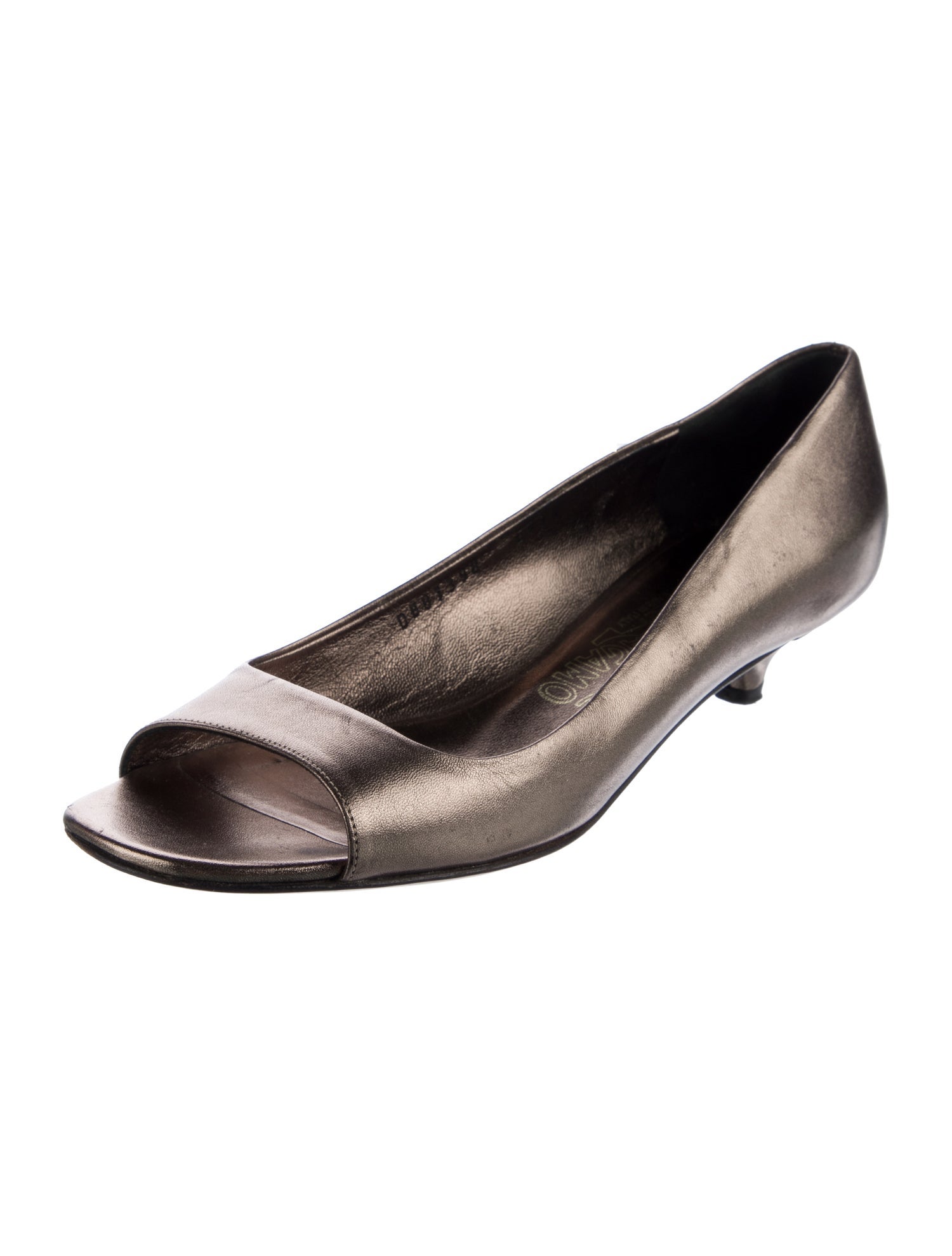 Salvatore Ferragamo Leather Slingback Sandals