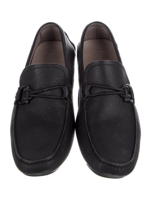 Salvatore Ferragamo Gancini Logo Leather Drivers