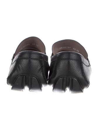 Salvatore Ferragamo Gancini Logo Leather Drivers