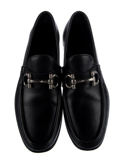 Salvatore Ferragamo Gancini Logo Leather Dress Loafers