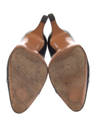 Salvatore Ferragamo Leather Lasercut Accents Pumps