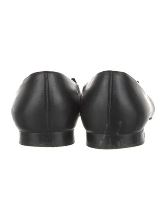 Salvatore Ferragamo Vara Bow Accent Leather Ballet Flats