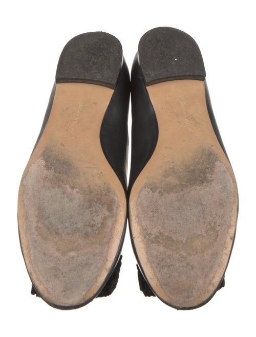 Salvatore Ferragamo Vara Bow Accent Leather Ballet Flats