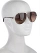 Salvatore Ferragamo Aviator Gradient Sunglasses