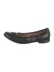 Salvatore Ferragamo Vara Bow Accent Leather Ballet Flats