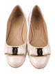 Salvatore Ferragamo Suede Glitter Accents Flats