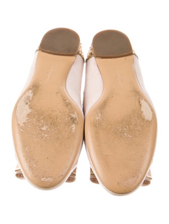 Salvatore Ferragamo Suede Glitter Accents Flats