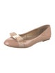 Salvatore Ferragamo Vara Bow Accent Patent Leather Ballet Flats
