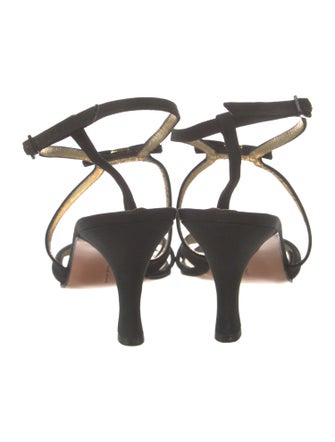 Salvatore Ferragamo Satin Slingback Sandals