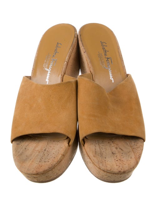 Salvatore Ferragamo Suede Slides