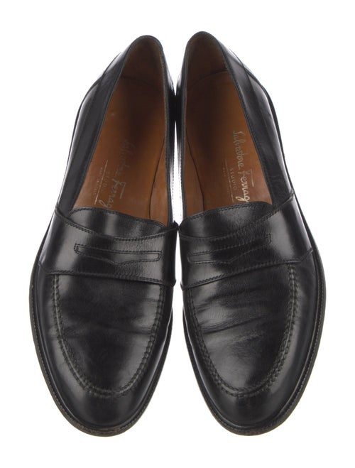 Salvatore Ferragamo Gancini Logo Leather Loafers