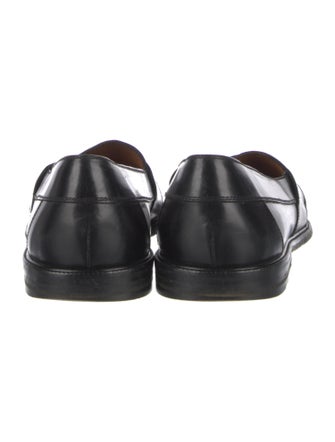 Salvatore Ferragamo Gancini Logo Leather Loafers