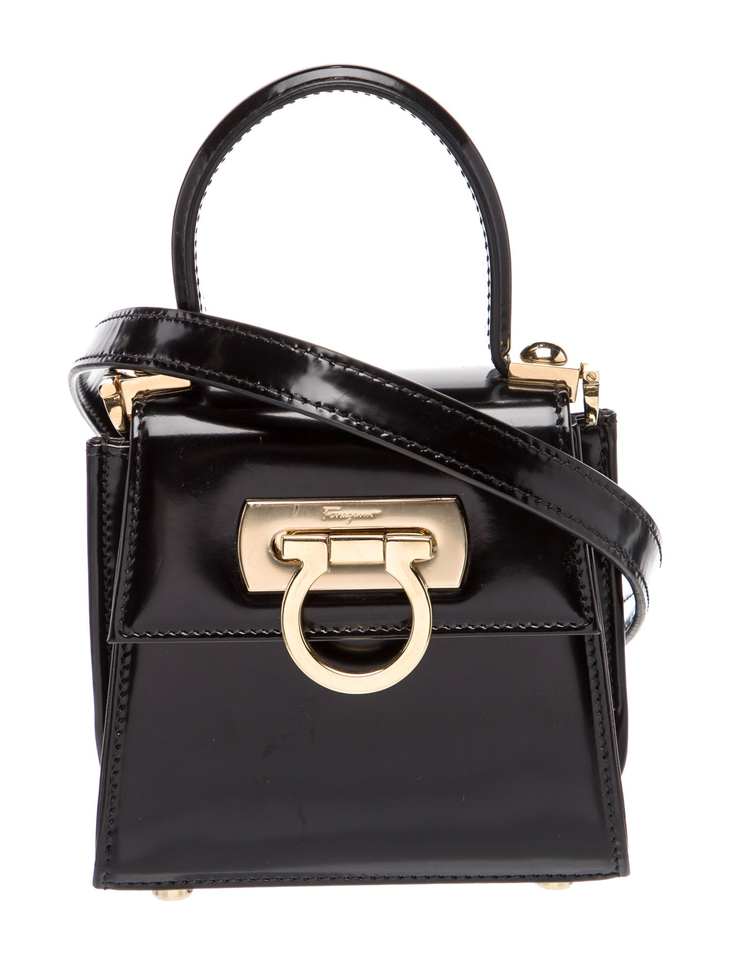 Salvatore Ferragamo Leather Top Handle Bag