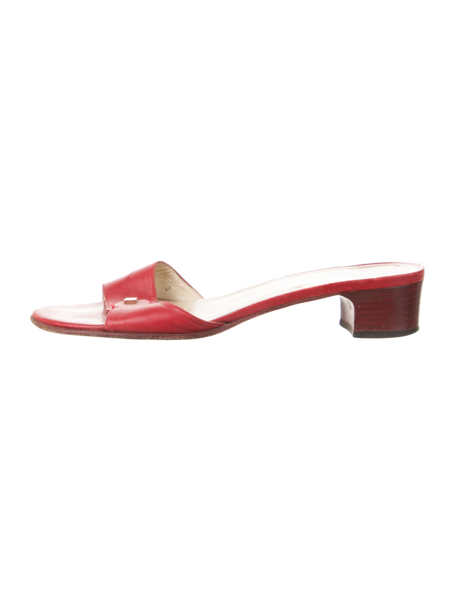 Salvatore Ferragamo Leather Slides