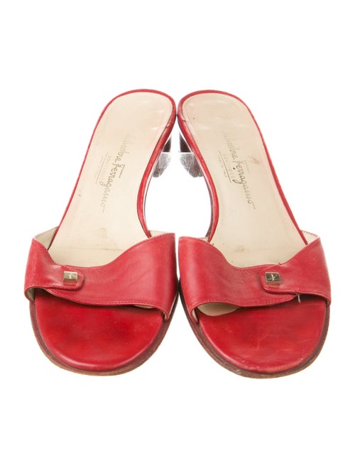 Salvatore Ferragamo Leather Slides